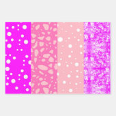 Elegant esthetisch bloemig roze cadeau inpakpapier vel (Voorkant 3)