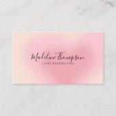 Elegant esthetisch Ombre Roze Heart Visitekaartje (Voorkant)