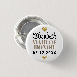 Élégant et Simple Pour Demoiselle d'Honneur Ronde Button 3,2 Cm