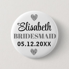 Élégant et Simple Pour Demoiselle d'Honneur Ronde Button 5,7 Cm