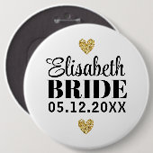 Élégant et Simple Pour Demoiselle d'Honneur Ronde Button 6,0 Cm (Voorkant /achterkant)