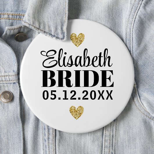 Élégant et Simple Pour Demoiselle d'Honneur Ronde Button 6,0 Cm (In situ)