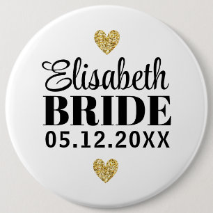 Élégant et Simple Pour Demoiselle d'Honneur Ronde Button 6,0 Cm