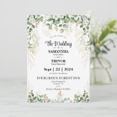 Elegant Eternity: Doe mee op onze trouwdag Kaart (Staand voorkant)