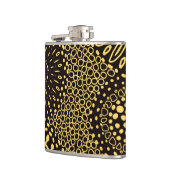 Elegant Ethnic Floral Black Gold Drink Heupfles (Links)