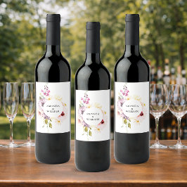 Elegant etiket voor wijnfles