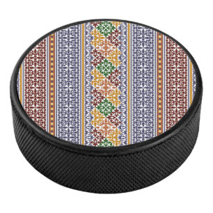 elegant etnic patroon hockey puck