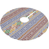 elegant etnic patroon kerstboom rok (Gekanteld)