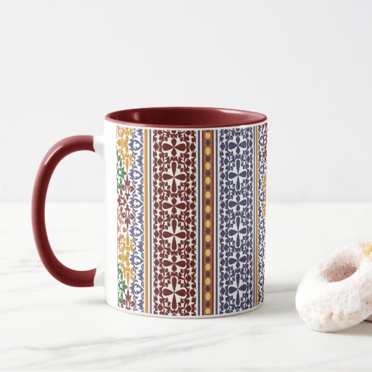 elegant etnic patroon mok (Met donut)