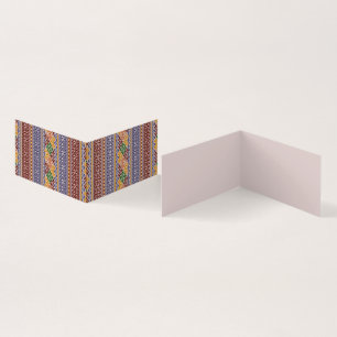 elegant etnic patroon   visitekaartje