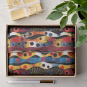 Elegant etnisch Afrikaans patroon met gedurfde kle Tissuepapier (Geschenk)