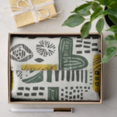 Elegant etnisch Afrikaans patroon met levendige de Tissuepapier (Geschenk)