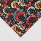 Elegant etnisch Afrikaans vrouwenpatroon Tissuepapier (Detail)