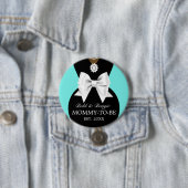 Elegant Etnisch Blauwgroen Baby & Co Tiffany Baby  Ronde Button 7,6 Cm (In situ)