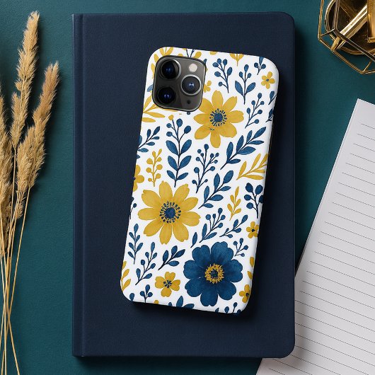 Elegant Etnisch Mediterraan Bloemmotief Case-Mate iPhone Case