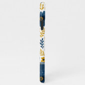 Elegant Etnisch Mediterraan Floral Art Patroon iPhone Hoesje (Rechterkant)