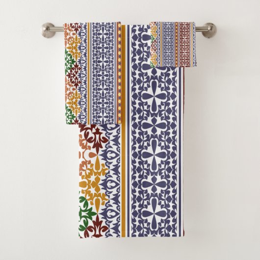 elegant etnisch patroon bad handdoek (Insitu)