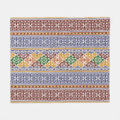 elegant etnisch patroon fleece deken (Voorkant (Horizontaal))