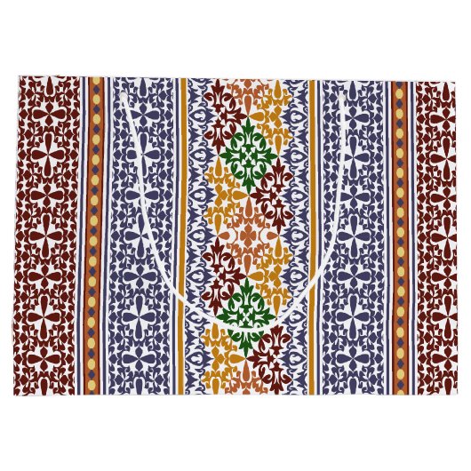 elegant etnisch patroon groot cadeauzakje (Achterkant)