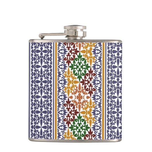 elegant etnisch patroon heupfles (Voorkant)