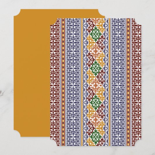 elegant etnisch patroon kaart (Voorkant / Achterkant)