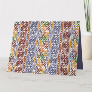 elegant etnisch patroon kaart