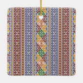elegant etnisch patroon keramisch ornament (Achterkant)
