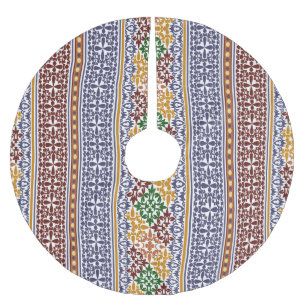 elegant etnisch patroon kerstboom rok