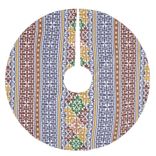 elegant etnisch patroon kerstboom rok (Voorkant)