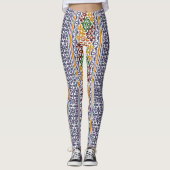 elegant etnisch patroon leggings (Voorkant)