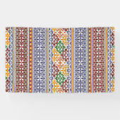 elegant etnisch patroon spandoek (Horizontaal)