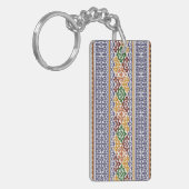 elegant etno-motief sleutelhanger (Voorkant Links)