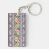 elegant etno-motief sleutelhanger (achterkant)