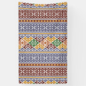 elegant etno-motief spandoek (Verticaal)