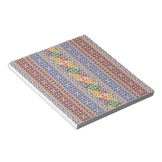 elegant etno-patroon notitieblok (Schuin)