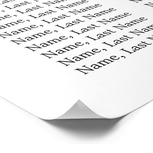 Elegant Eucalyptus 15 Tables Wedding SEATING CHART Poster (Hoek)