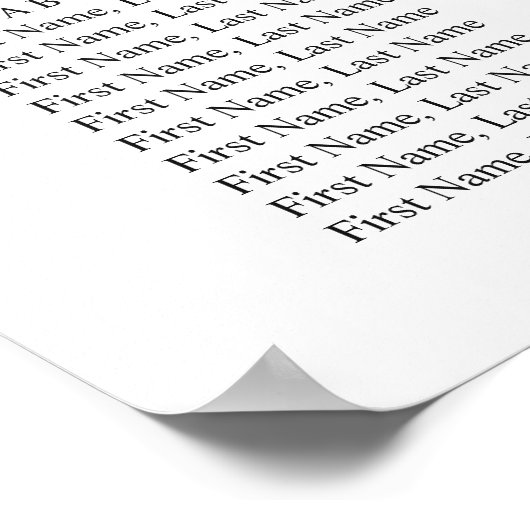 Elegant Eucalyptus 16 Tables Wedding SEATING CHART Poster (Hoek)