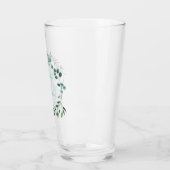 Elegant Eucalyptus Ampersand Monogram Minimalisme Glas (Links)