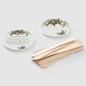 Elegant Eucalyptus and Starfish Wedding fan Handwaaier (Niet-gemonteerd)