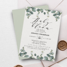 Elegant Eucalyptus Baby in het Baby shower Bloom