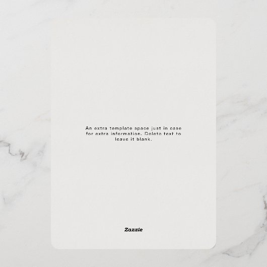 Elegant Eucalyptus Baby shower Folie Uitnodiging (Achterkant)