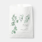 Elegant Eucalyptus Baby shower Greenery Foliage Bedankzakje (Voorkant)