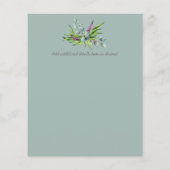 Elegant Eucalyptus Baptism Christening Greenery (Achterkant)