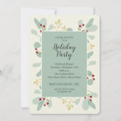 Elegant Eucalyptus Berries - kerstuitnodigingen (Voorkant)