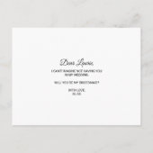 Elegant Eucalyptus Blad groen bruidsmeisje Uitnodiging Briefkaart (Achterkant)