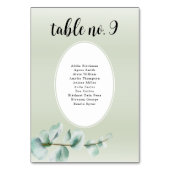 Elegant Eucalyptus blad groen bruiloft Kaart (Voorkant)