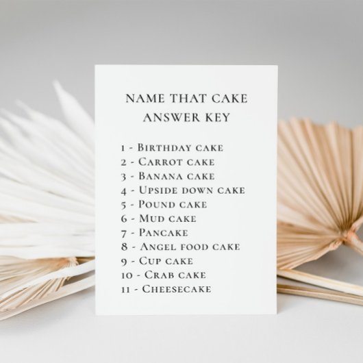 Elegant Eucalyptus Bloemen Vrijgezellenfeest Game  Kaart