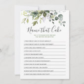 Elegant Eucalyptus Bloemen Vrijgezellenfeest Game  Kaart (Voorkant)