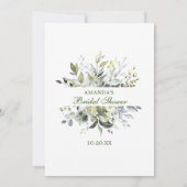 Elegant Eucalyptus Bloemen Vrijgezellenfeest Game  Kaart (Achterkant)