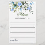 Elegant Eucalyptus Blue Rozen Advice & Wishes Card<br><div class="desc">Waterverf Eucalyptus Greenery Advice Card. Voor verdere aanpassing,  te klikken gelieve de "pas verder"verbinding aan. Als je hulp nodig hebt,  neem dan contact met me op.</div>